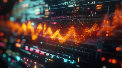 Poster - Vibrant Data Visualization of Graphical Analytics and Dynamic Information Display