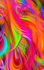 Poster - Vibrant Colorful Abstract Swirls