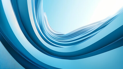 Wall Mural - Architectonics of abstract blue color with futuristic design, abstract blue architecture, architecture, modern, building, architecture with futuristic design. Futuristic. Illustration