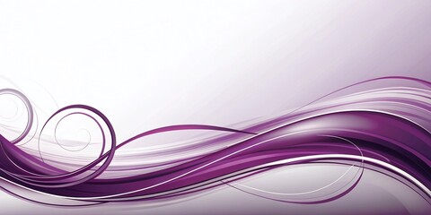 Aufkleber - Captivating Abstract Design of Plum Swirls on Solid White Background for Creative and Modern Aesthetic, Perfect for Backgrounds, Textures, and Digital Art Projects