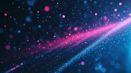 Poster - Abstract Colorful Bokeh Lights Background with Blue and Pink Hues
