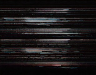 Wall Mural - glitch lines and stripes VCR retro glitching fuzzy static effect video skipping screen background