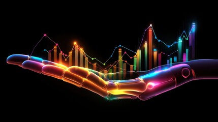 Poster - Vibrant Data Visualization in a Robotic Hand with Colorful Lines