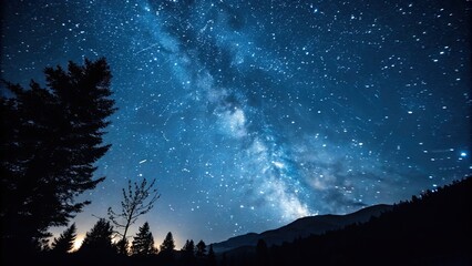 Wall Mural - abstract of a starry night sky background, starry, abstract, background,galaxy, celestial, space, ni