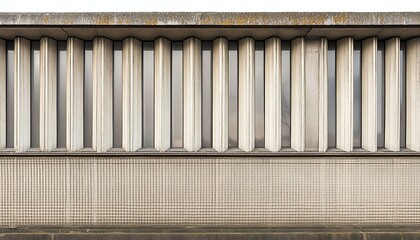Poster - A textured concrete wall featuring vertical and horizontal patterns.