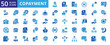 © Iconjam - Copayment icon set with authorization, prior, enrollment, insurance, medical, maternity, primary, coinsurance, premium, deductible, family, dental, care, vision, preventive, and health insurance