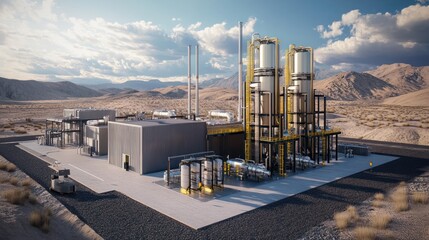 Wall Mural - decentralized fuel production systems for localized energy solutions