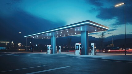 Sticker - Fuel station design for electric and alternative fuels