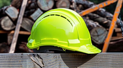 Poster - Safety helmet for head protection, essential in construction and industrial settings telephoto lens summer daylight cool color