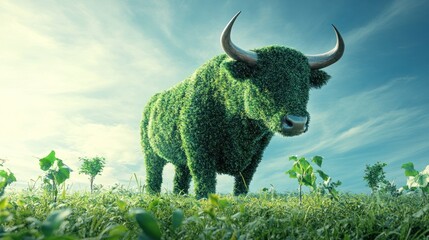 Canvas Print - Sustainable bull market themes tied to ESG and green investing