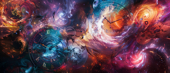 Wall Mural - abstract interpretation of time