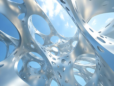 Abstract 3D Render:  Celestial Lattice