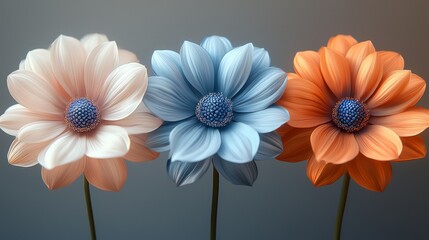 Wall Mural - cute pastel flower background. flower wallpaper