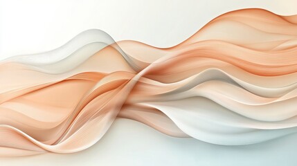 Poster - A gentle wave of soft, translucent colors blending harmoniously, creating an abstract composition that evokes calm and serenity.