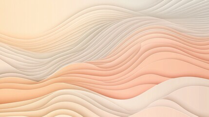 Aufkleber - A soft, wavy background featuring gentle gradients in warm tones, creating a calm and serene visual effect.