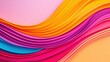 © lertsakwiman - A vibrant arrangement of colorful paper waves in shades of pink, orange, yellow, and blue, creating a dynamic visual flow.