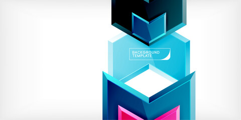 Poster - Technology dynamic arrow geometric background. Vector Illustration For Wallpaper, Banner, Background, Card, Book Illustration, landing page