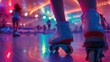 © Justlight - A muffled soundtrack of retro tunes fills the defocused roller rink.