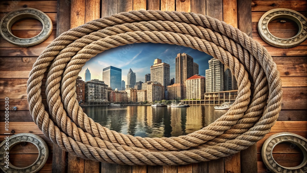 Urban Exploration Photography Featuring a Unique Circle Rope Pattern ...