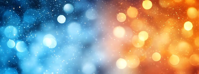 Wall Mural -  Dark blue design and orange gradient abstract background design banner with blur design 
