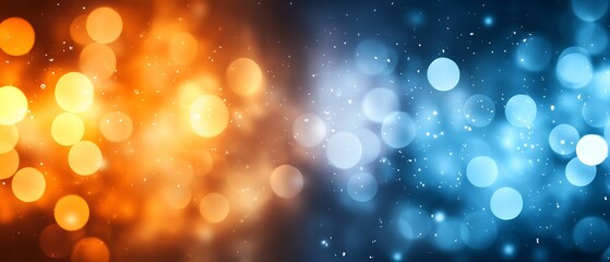 Wall Mural -  Dark blue design and orange gradient abstract background design banner with blur design 