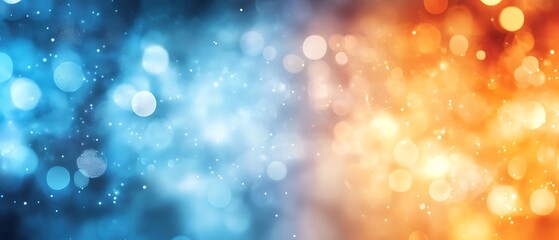Wall Mural -  Dark blue design and orange gradient abstract background design banner with blur design 