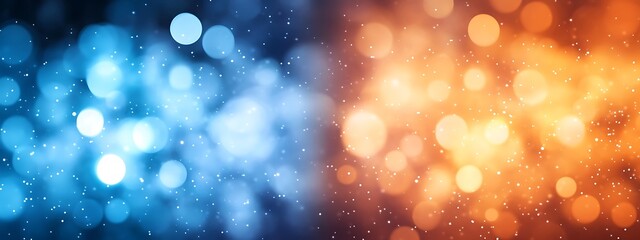 Wall Mural -  Dark blue design and orange gradient abstract background design banner with blur design 