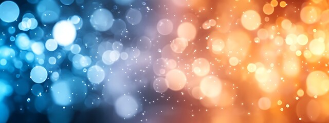 Wall Mural -  Dark blue design and orange gradient abstract background design banner with blur design 