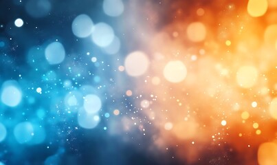 Wall Mural -  Dark blue design and orange gradient abstract background design banner with blur design 