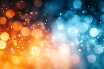 Wall Mural -  Dark blue design and orange gradient abstract background design banner with blur design 