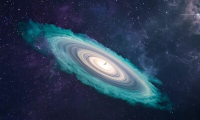 Wall Mural - spiral galaxy in space