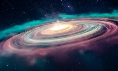 Wall Mural - spiral galaxy of andromeda or milky way