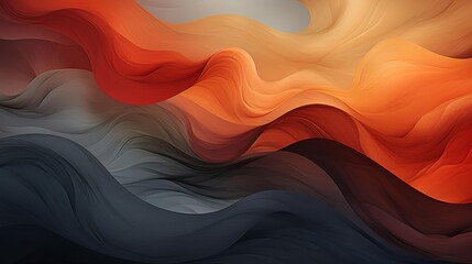 Wall Mural - A colorful abstract painting with a wave pattern
