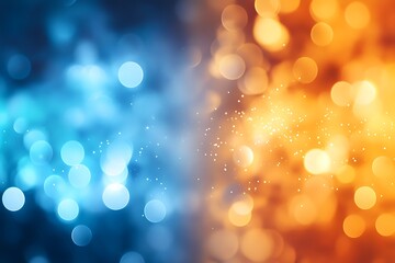 Wall Mural -  Dark blue design and orange gradient abstract background design banner with blur design 
