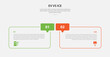 © teguhjatipras - EV vs ICE technology infographic outline style with 2 point comparison template with round box and callout discussion badge for slide presentation