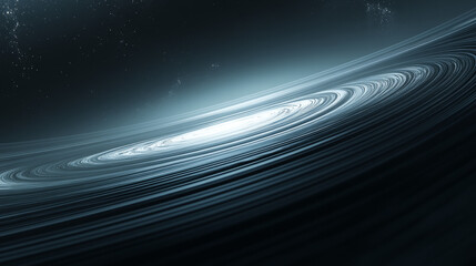 Poster - A dark-ringed, futuristic background.  Plenty of room for text.