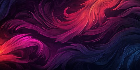 Aufkleber - A vibrant abstract design with flowing colors in shades of pink, purple, and blue, creating a dynamic and energetic visual effect.