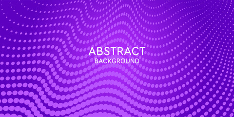 Poster - Futuristic Abstract Background with Dots. Motion Vector Illustration. Futuristic Technology Style