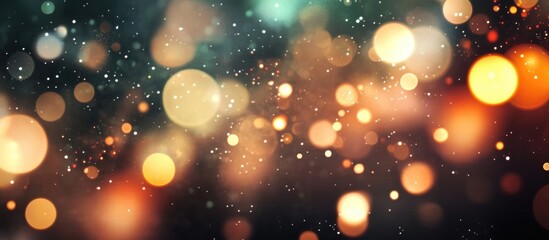 Aufkleber - Colorful bokeh lights creating a dreamy and abstract background for creative designs and artistic projects