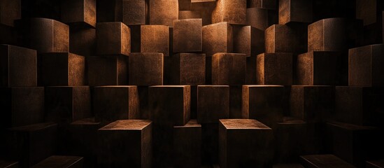 Aufkleber - Stacked cardboard tubes arranged in an artistic background showcasing material design and texture in a modern visual composition.
