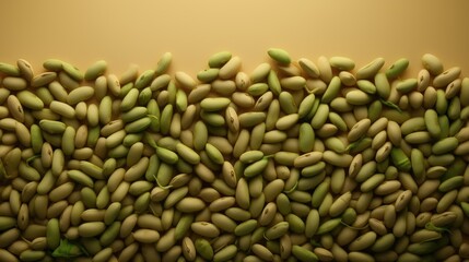 Poster - Soybean seed backdrop with variations in color and texture showcasing agricultural produce in a natural setting.