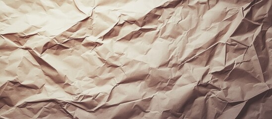 Fototapete - Crumpled paper texture suitable for backgrounds and design projects featuring a natural and organic aesthetic.