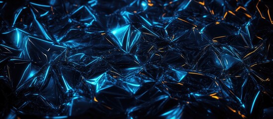 Poster - Abstract background of metallic textures and reflections showcasing a dynamic interplay of light and form in contemporary art design.