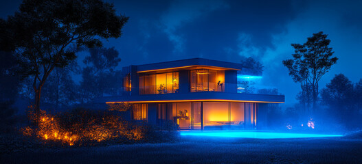 Poster - AI-Driven Smart Home Adjusting Lighting and Temperature for Optimal Daily Comfort