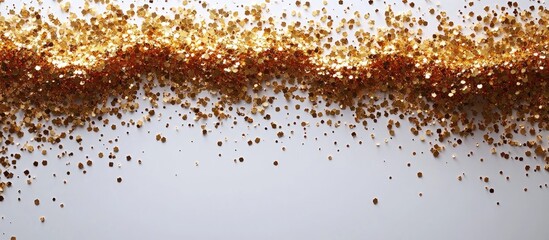 Poster - Festive Golden Glitter Background Ideal for Celebrations and New Year Promotions with Copy Space for Text