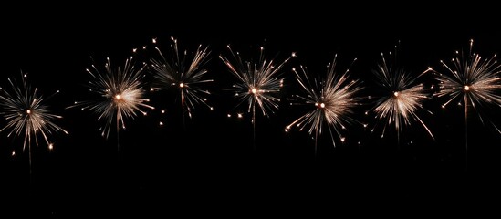Poster - Celebratory fireworks illuminating the night sky in a vibrant display of colors and lights