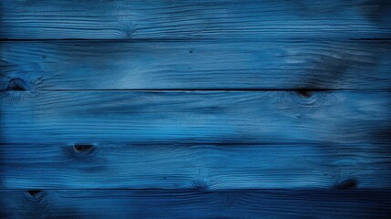 Poster - Textured blue wooden background with natural grain ideal for design and artistic projects