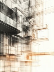 Poster - Engineering automation building designing. Construction industry technology