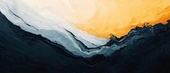 Poster - An abstract composition of vibrant colors blending together, creating a visually stunning artistic piece.