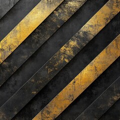 Poster - Textured black and gold abstract background with diagonal stripes, creating a modern, elegant aesthetic.